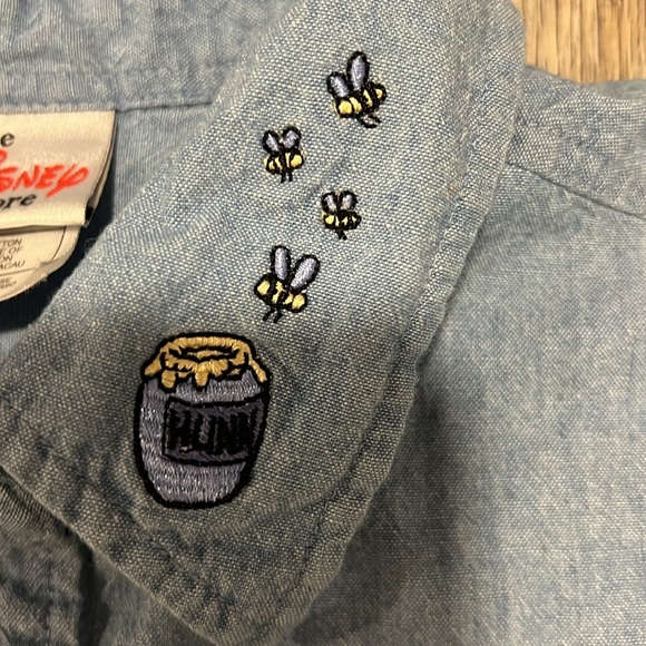 Disney Vintage Embroidered Chambray Vest - Picture 4 of 10
